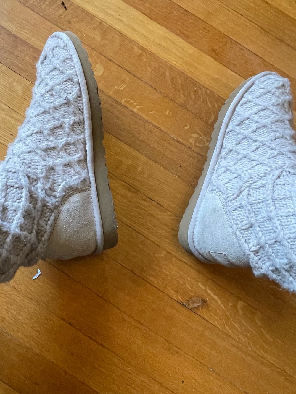 UGG Lattice Cardy Knit Boots 3066 Gray/Taupe Women’s Size - Picture 6 of 10